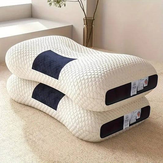 Kaqinu Cervical Neck Pillow for Pain Relief Ergonomic Contour Side Sleeper Pillows for Adults Memory Foam Pillows Back Stomach Sleepers