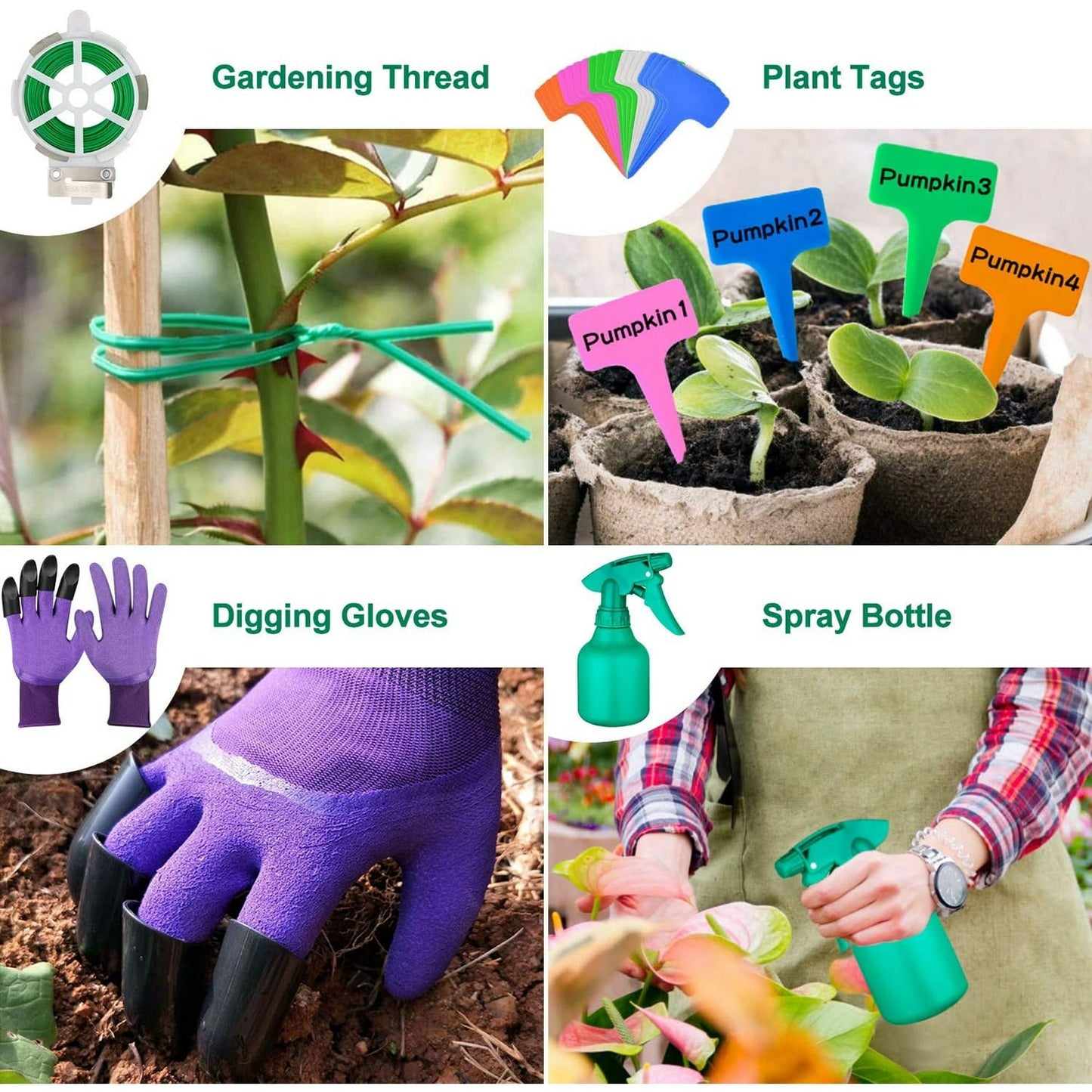 Heavy Duty Gardening Tools - 83-Piece Gardening Gifts for Women, Mom, Men - Durable, Ergonomic Garden Tool Set