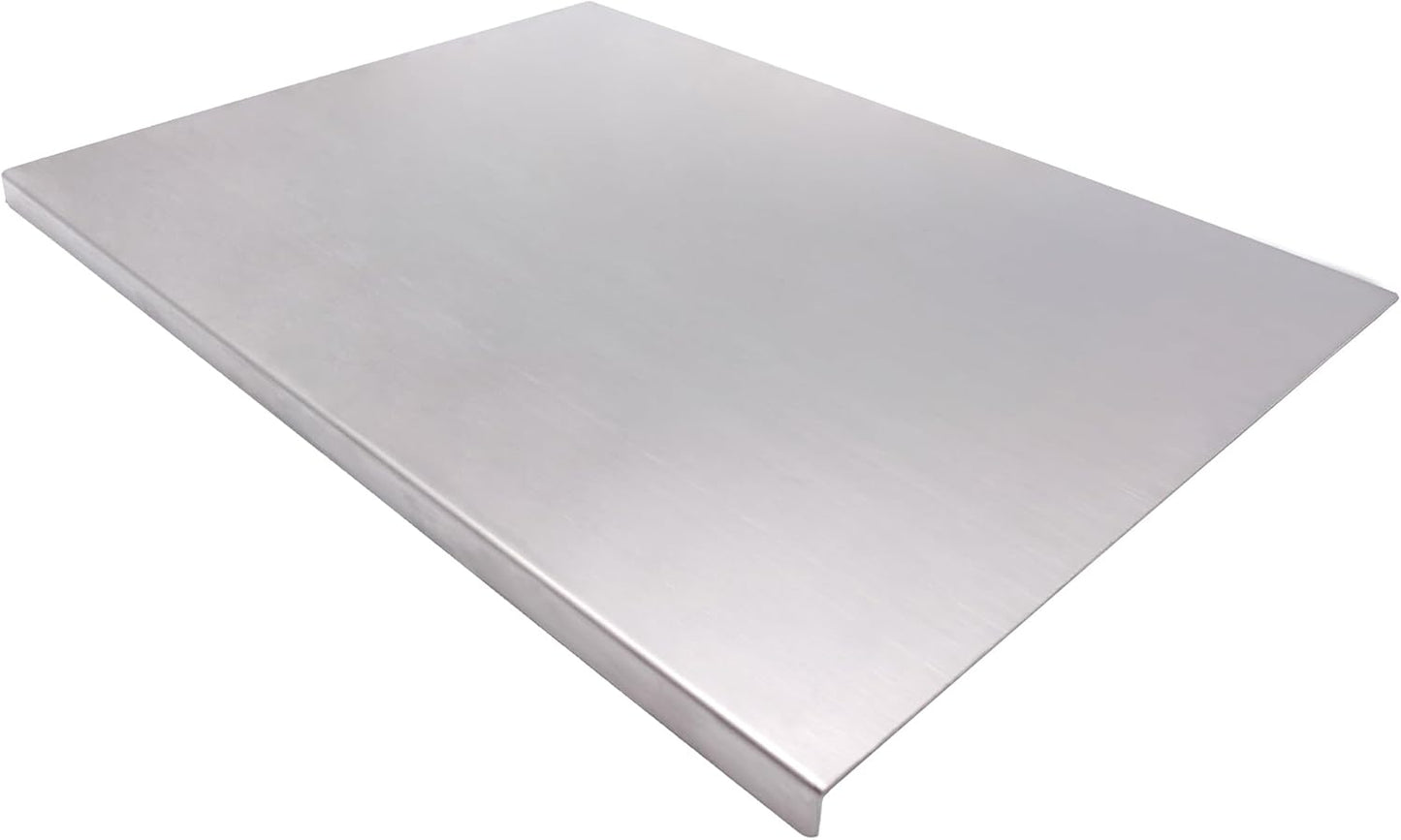 Stainless Steel Cutting Boards for Kitchen , AOKIWO Large Baking Board Suitable for Meat, Fruits, Vegetables, Bread (11.8"L x 15.7"W)