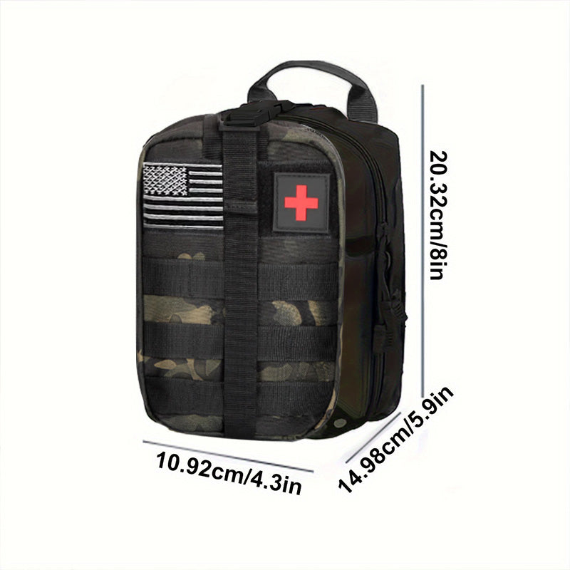 Weituo Survival Kit and First Aid Kit, 180Pcs Professional Survival Gear and Equipment with Molle Pouch, for Men Dad Husband Who Likes Camping Outdoor Adventure