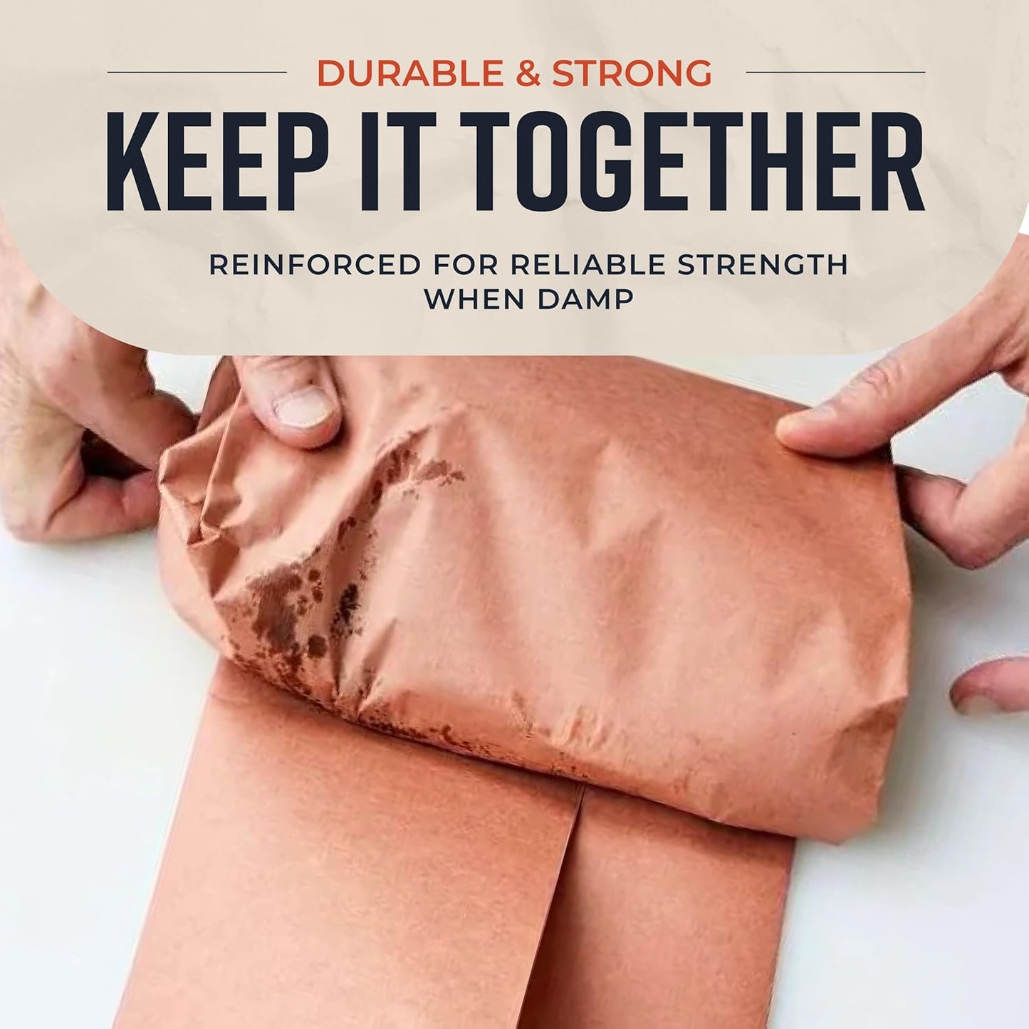 Butcher Paper Roll, AOKIWO18" x 1200" for Smoker BBQ Grilling Smoking Meat Unbleached Uncoated Unwaxed (Pink, 18" x 100')