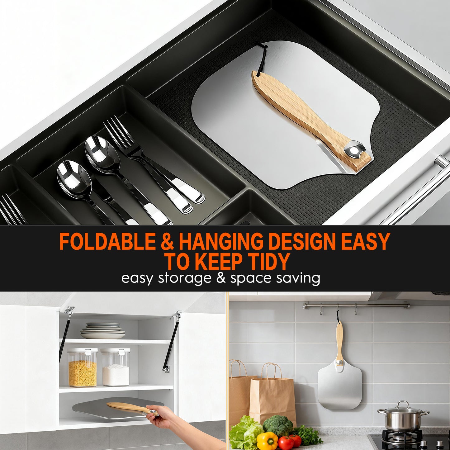 AOKIWO 3-Piece Non-Stick Carbon Steel Oven Baking Pans, Nonstick Coating Baking & Cookie Sheets with Silicone Handles