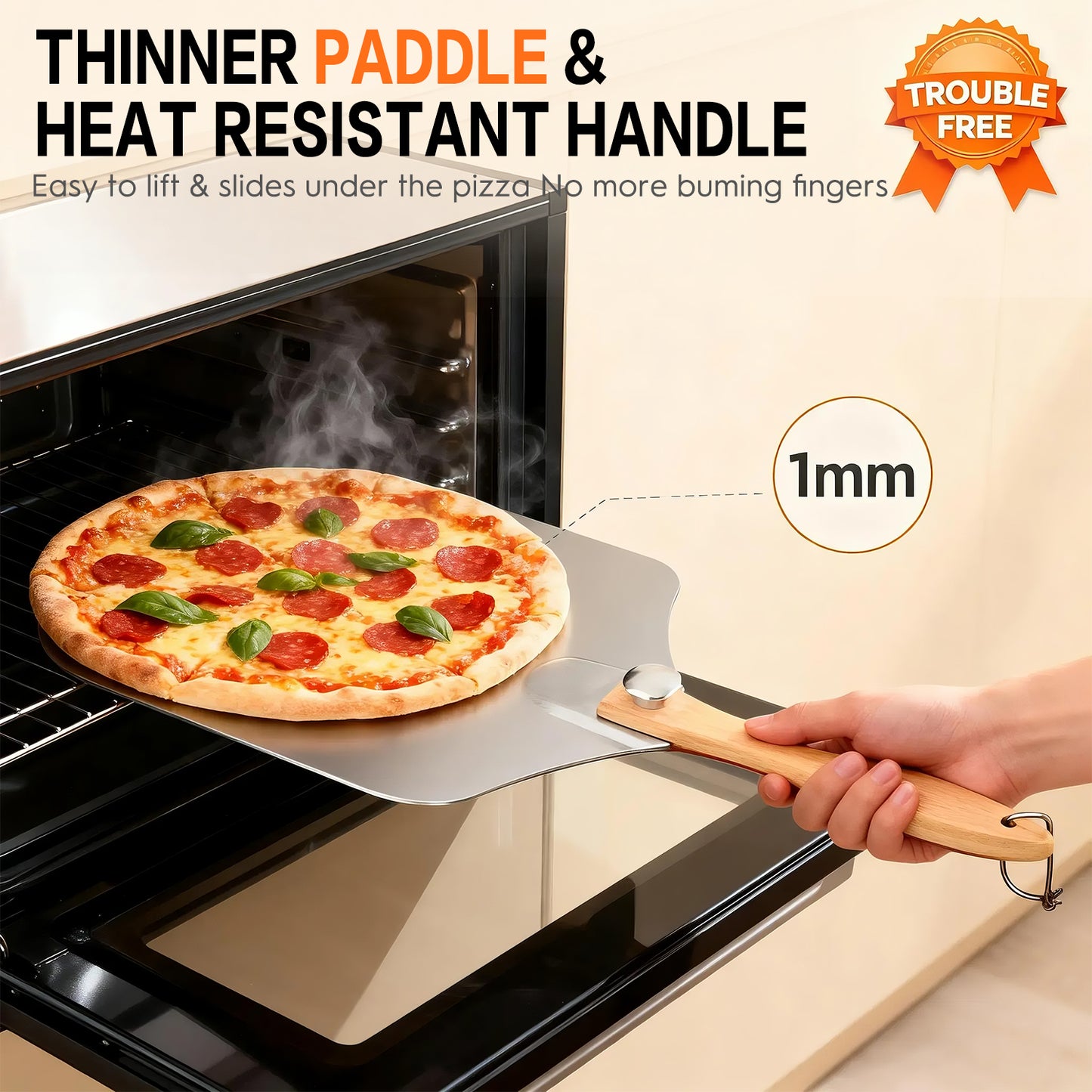 AOKIWO 3-Piece Non-Stick Carbon Steel Oven Baking Pans, Nonstick Coating Baking & Cookie Sheets with Silicone Handles