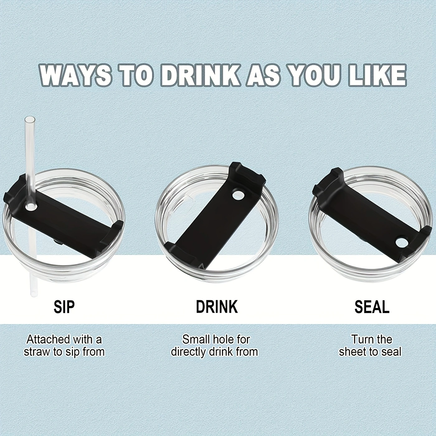 Kaqinu 40 oz Tumbler with Handle,Stainless Steel Insulated Insulated Travel Mug with Lids and Straw