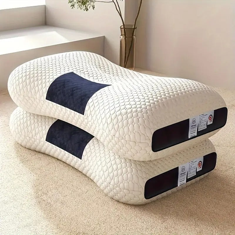 Kaqinu Cervical Neck Pillow for Pain Relief Ergonomic Contour Side Sleeper Pillows for Adults Memory Foam Pillows Back Stomach Sleepers