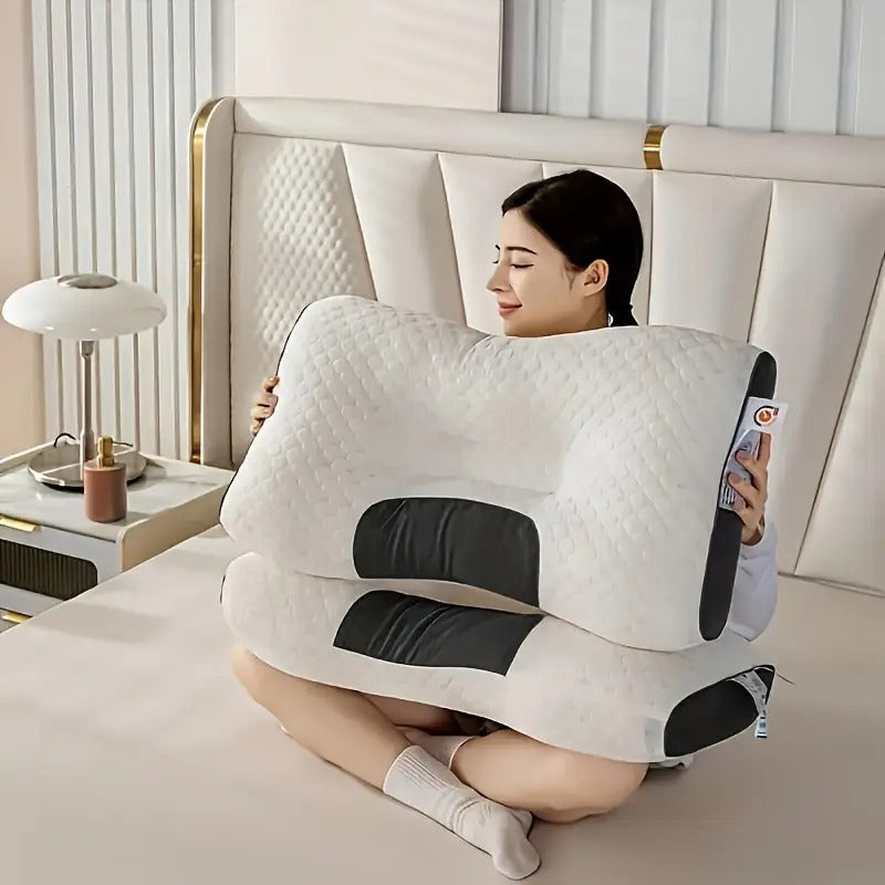 Kaqinu Cervical Neck Pillow for Pain Relief Ergonomic Contour Side Sleeper Pillows for Adults Memory Foam Pillows Back Stomach Sleepers