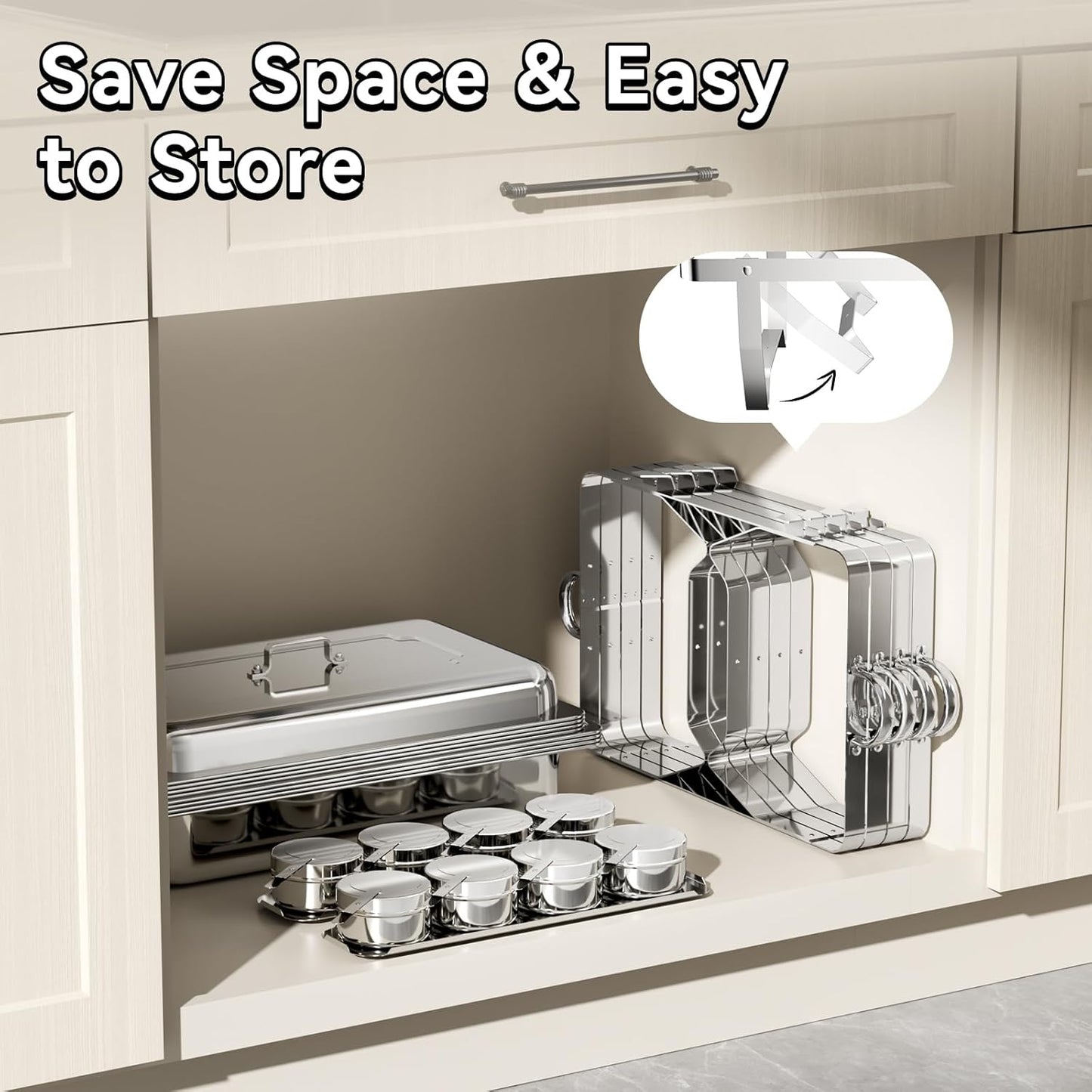 Chafing Dishes for Buffet ,AOKIWO 3 Packs 9QT Roll Edge Mirrored Stainless Steel Chafing Dish Buffet Warmers Set for Restaurant Serving Food, Party, Siver (1/3 Pan +1/2 Pan+Full Pan)