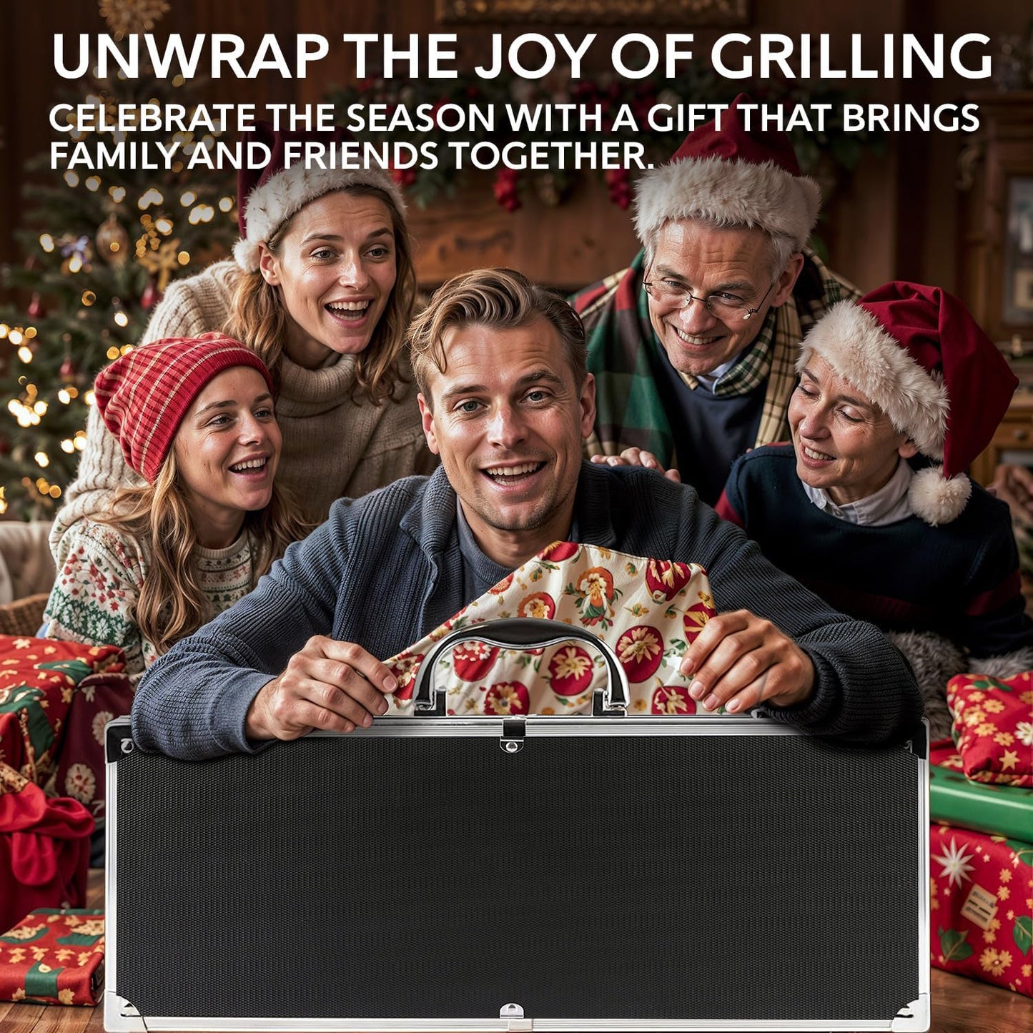 BBQ Grill Accessories Set, 21Pcs Stainless Steel Grill Tools Grilling Accessories with Aluminum Case